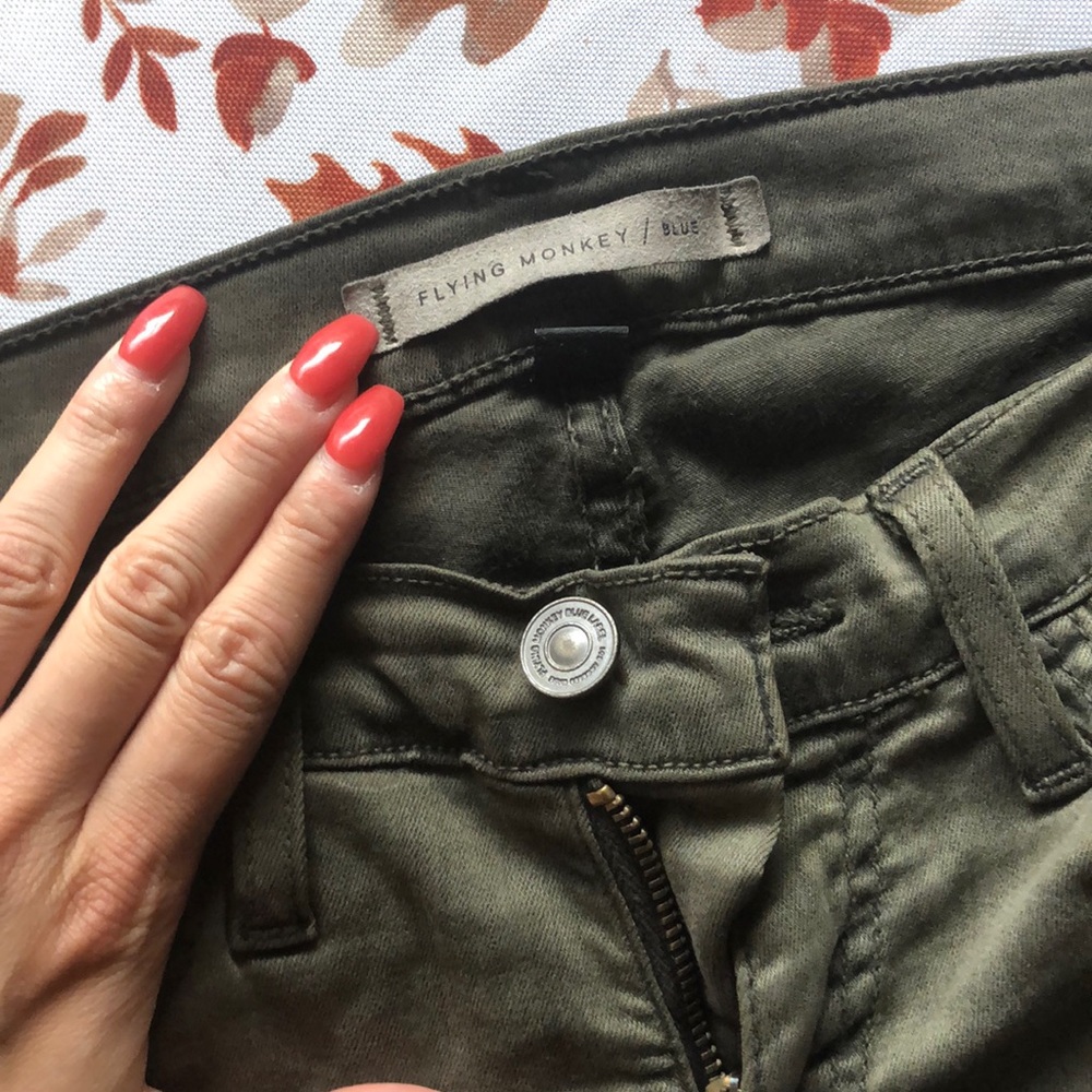 Free people olive jeans